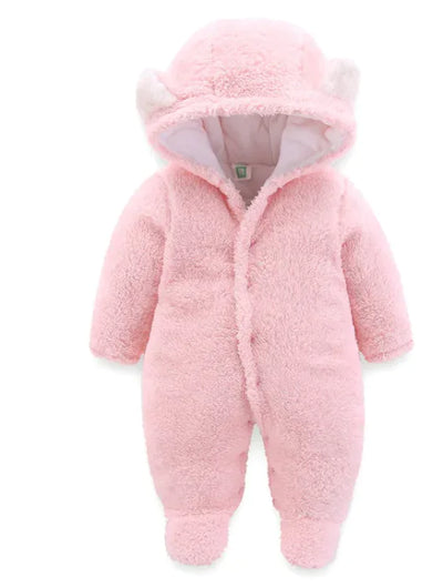 Winter Baby Jumpsuit Newborn Warm Thick Baby Romper